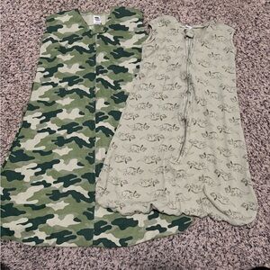 Camouflage and Dinosaur Print Sleep Sacks